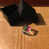 Black gift box solar-powered, 15mm