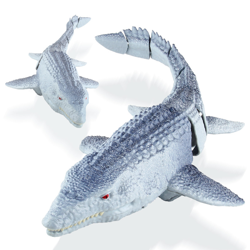 Cruzar la frontera nuevo 2,4g de control remoto de natación agua dragón rompecabezas eléctrico caminar dinosaurio niños dinosaurio modelo de juguete al por mayor