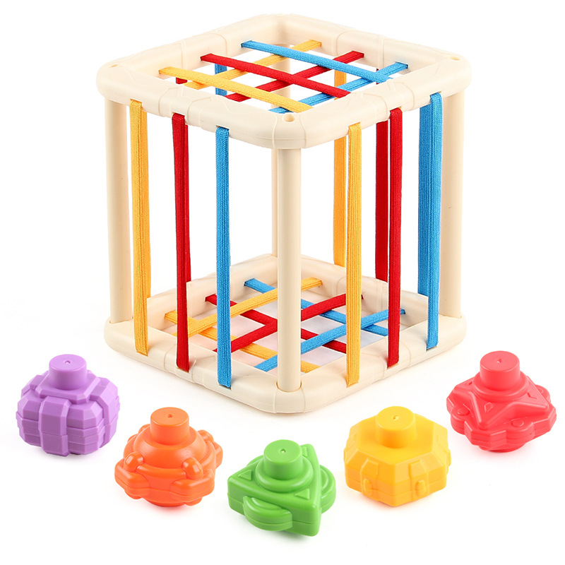 Puzzle infantil educación temprana libro de tela juguete forma Cecer Bell plegable no rasgar caja de toallas elásticas image 6