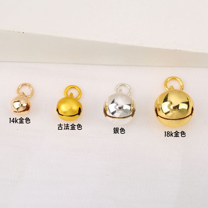 銅色保持 14 K ゴールド古代ゴールドベルペンダント小さなペンダント diy 手作りブレスレットペンダントアクセサリーペンダント|undefined