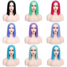 其他假发;假发短直发;假发长卷发