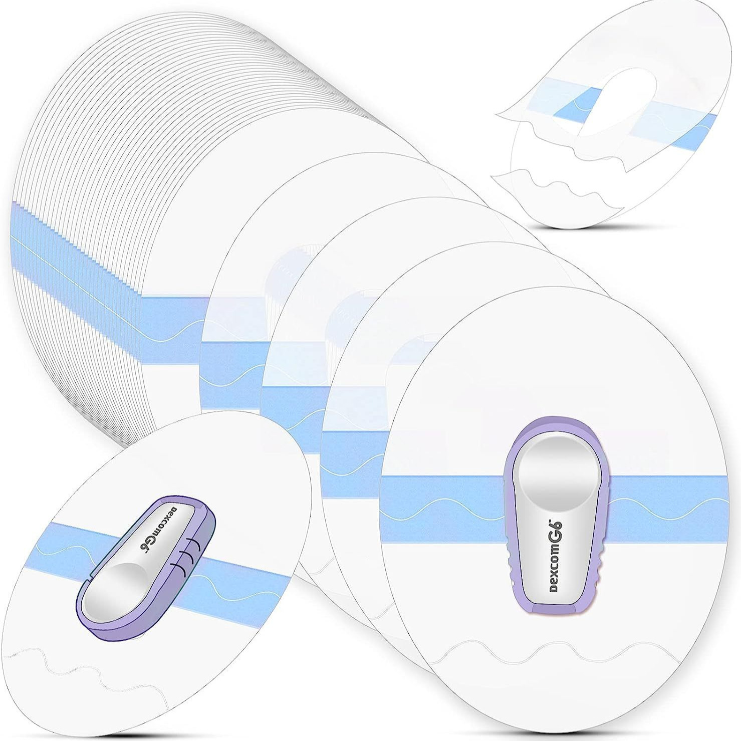 国境を越えたアマゾンPU透明防水ステルス無痕センサー固定パッチ運動滑り止め接着パッチ