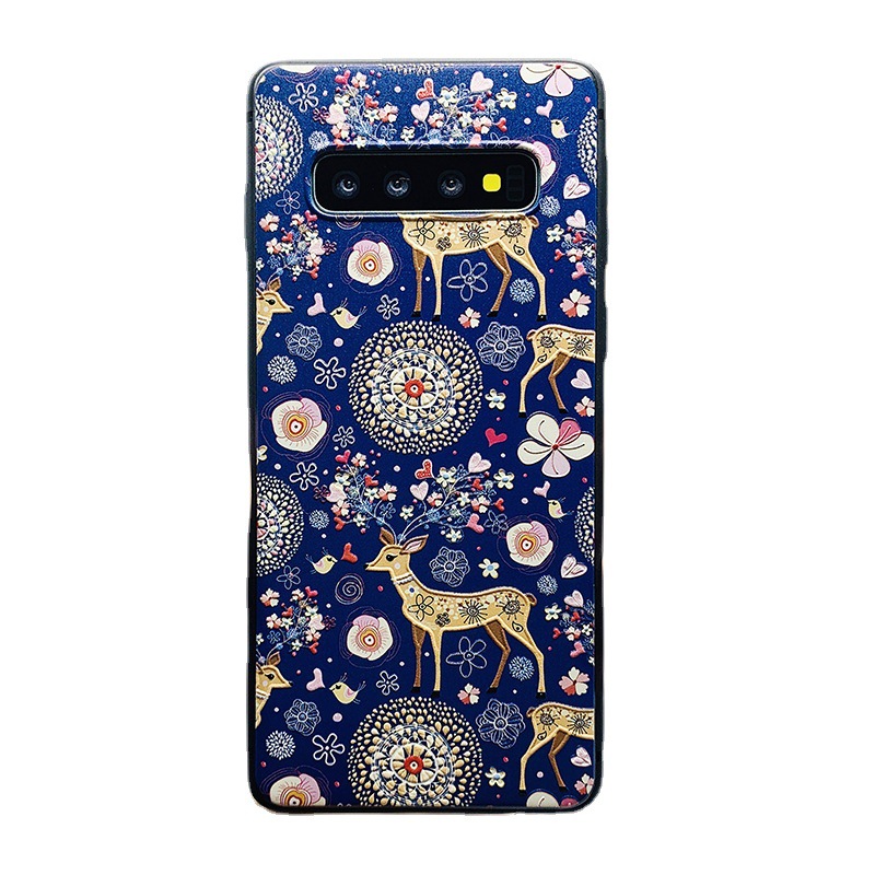 Suitable for Samsung S20+phone relief painted bus car S10 frosted soft case S9_voghion.com