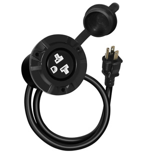 Rv Ac Port Plug 125V Power Socket Waterproof Power Socket Box Integrated Outdoor Extension Cord