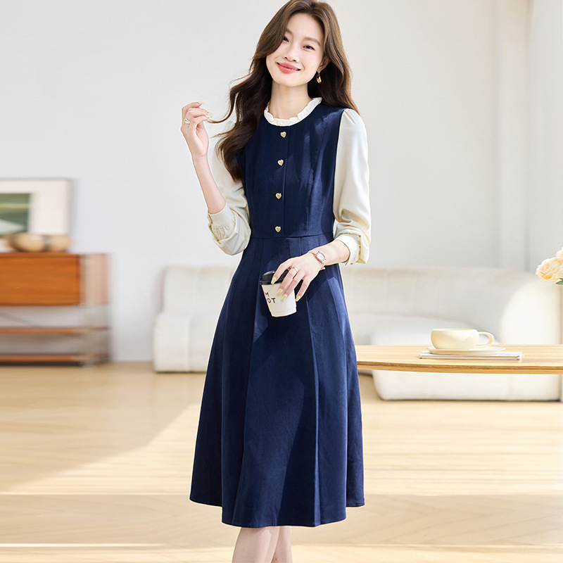 2025 New Autum Elegant Waist Slimming Look A-Line Long Skirt Fashionable Women's Fashionable Beautiful Dress for Women