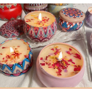 Dried Flower Aromatherapy Candle Home Living Room Aroma Sleeping Aid Bedroom Exquisite Gift Box Ornaments suit Wedding Butter Lamp