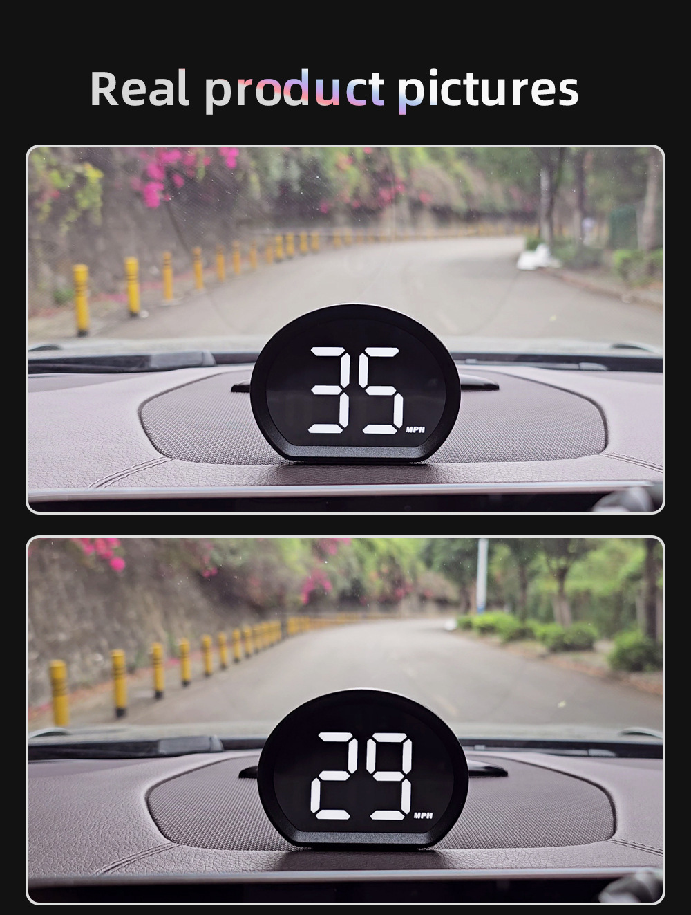 X3 Car Head-Up Display Hud High-Definition Speed Projection with USB Power Supply for Universal Use