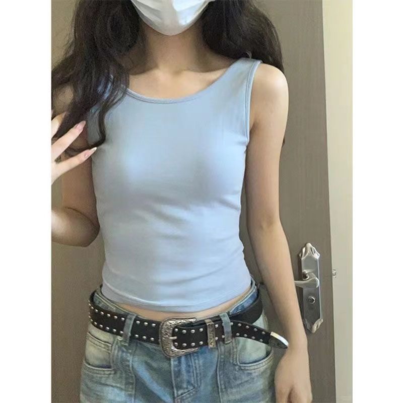 美背のブラジャーの一体ベストの女性は夏に韓国版の修身を着て痩せています。