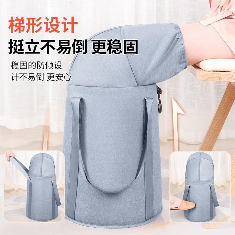 家用折叠泡脚桶旅行便携式保温足浴盆加高过小腿深桶多功能泡脚袋|undefined