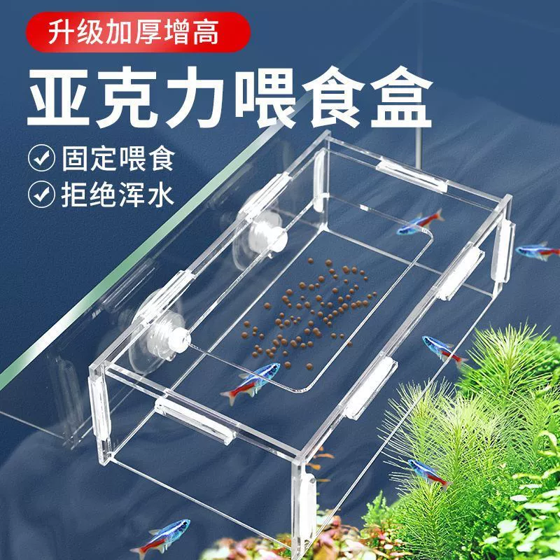 Акриловая кормушка для аквариумных аквариумов Кормление рыбных кормов