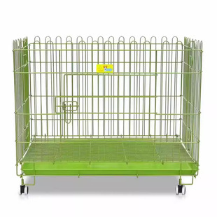 Lejia Running Cage Nano Pet Display Cage with Wheels Tray Cat and Dog Fence Folding Bold Medium and Small Dog Dog Cage