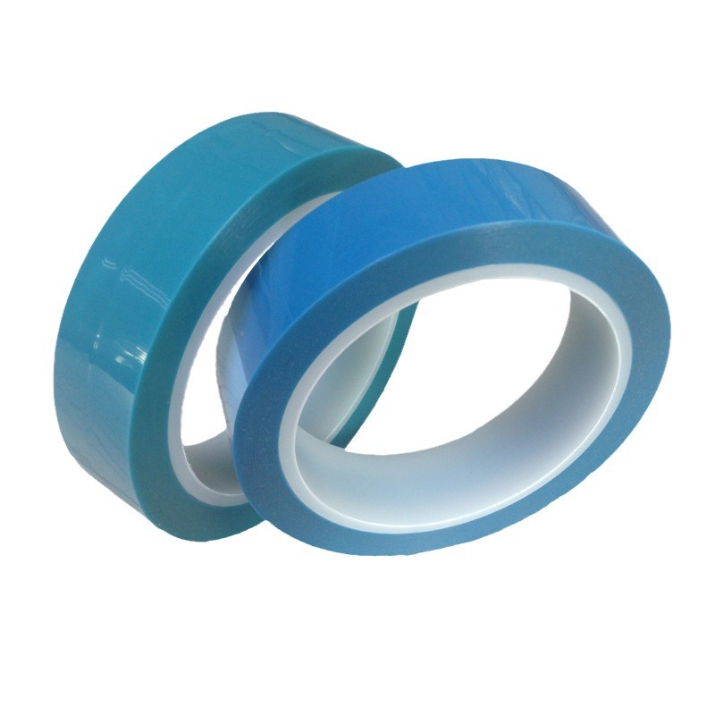 Cinta de refrigerador azul de pet Cinta hecha a mano transparente resistente a altas temperaturas y fácil de rasgar Cinta de fijación UV sin costuras de una cara