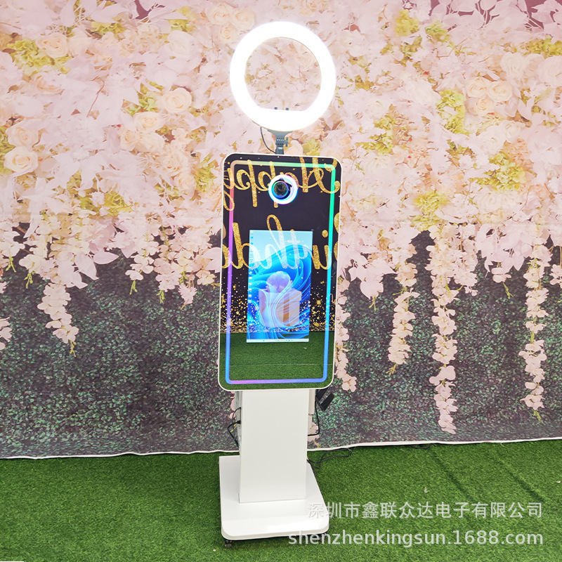 Cross-Border Best-Selling Magic Mirror Photo Booth, the Top Choice for Wedding Parties and Instant Printing Rentals
