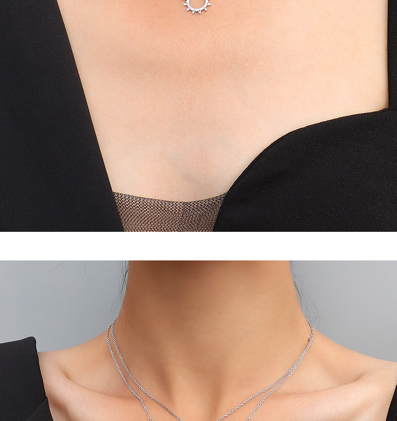 Geometric Pattern PVD Coated Real Gold Plated Geometric Titanium Steel Fashion Waterproof Non Tarnish Necklace