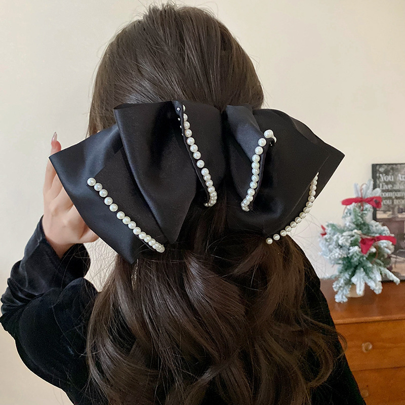 90g Weight Hair Clip Hair Accessories Type 1 Piece Quantity Daily, Date, Shopping Occasion Bow Knot Pattern Women's Gender Sweet Style Women's Sweet Bow Knot Cloth Hair Clip 6
