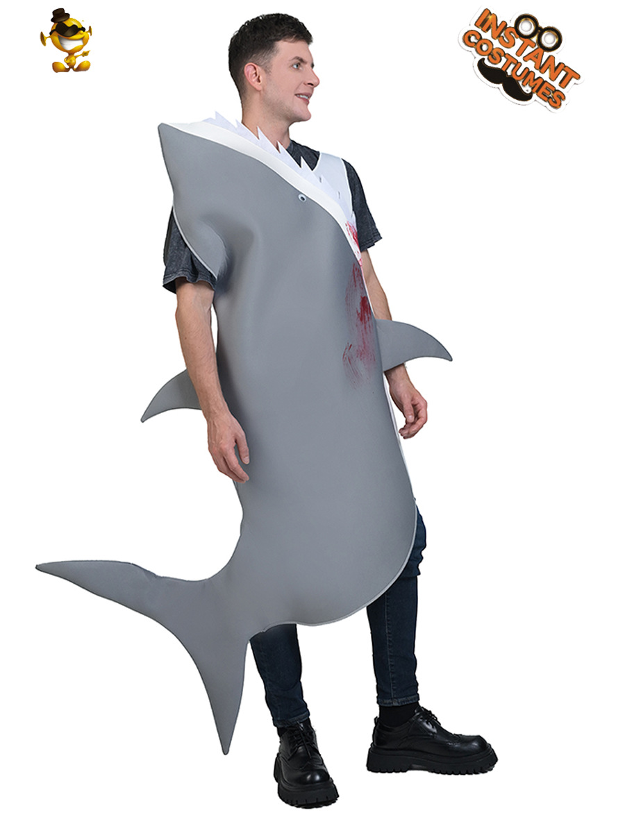 Halloween Adultos Underwater World Shark Performance Disfraces Funny Shark Performance Escenario