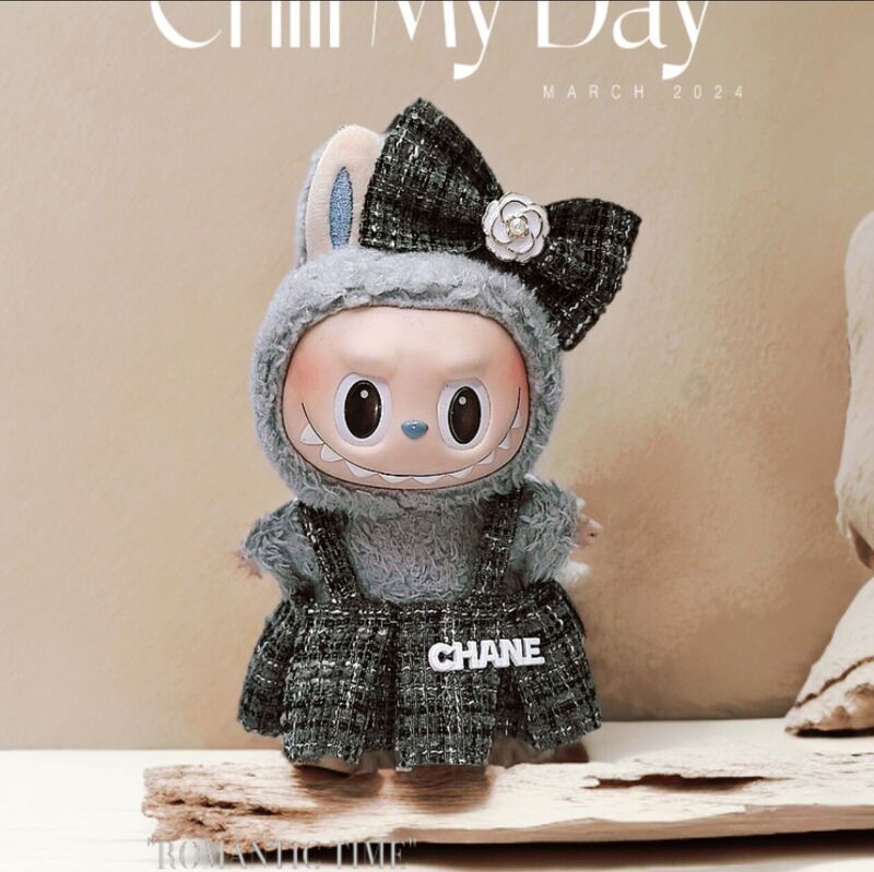Dropshipping 代发仅衣服】挂件LABUBU公仔娃衣一二代盲盒拉布布|undefined