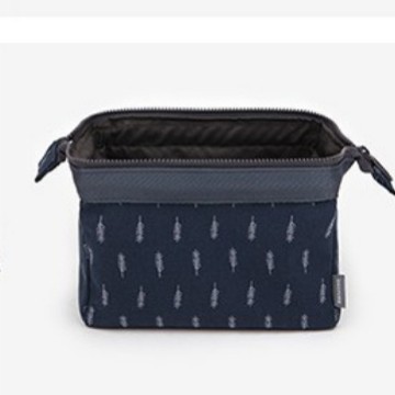 Bolsa de almacenamiento de algodón de moda multifuncional bolsa de almacenamiento portátil lindo bolsa de lavado de algodón marco de acero bolsa de cosméticos bolsa de lona