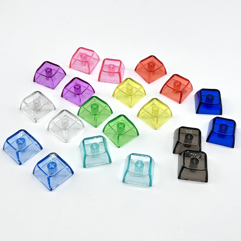 Dopamine-Colored High-Transparency Blank Keycaps Made of Pc Material, Light-Transmitting Mechanical Keyboard DIY Creative Gift Keychain Accessories