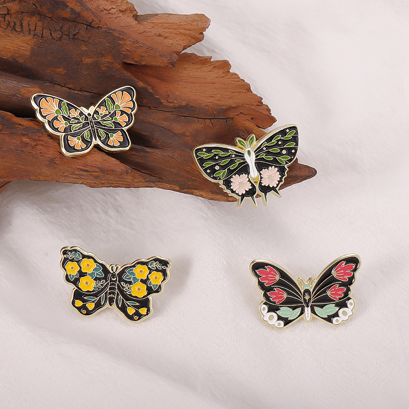 Fashion Flower Butterfly Alloy Stoving Varnish Unisex Brooches display picture 8