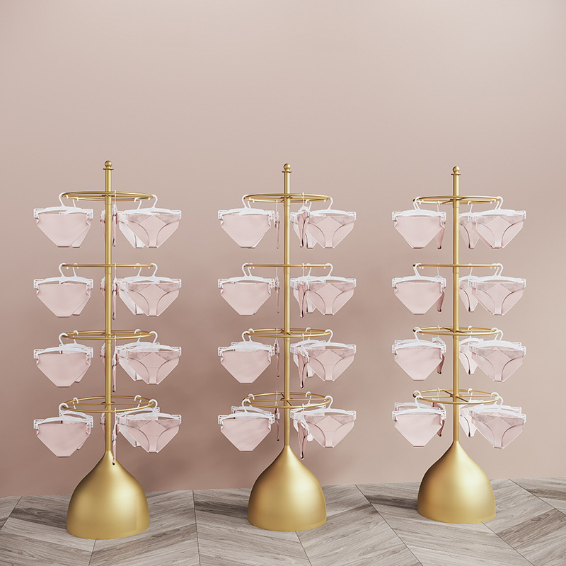 下着の中の島の棚は着地して下着の棚の展示棚の店舗のデパートのブラジャーの棚の靴下の陳列棚を調節することができます。