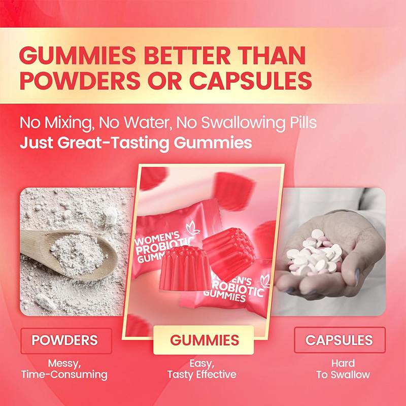 跨境外贸亚马逊热销女性益生菌软糖women probiotic gummies|undefined