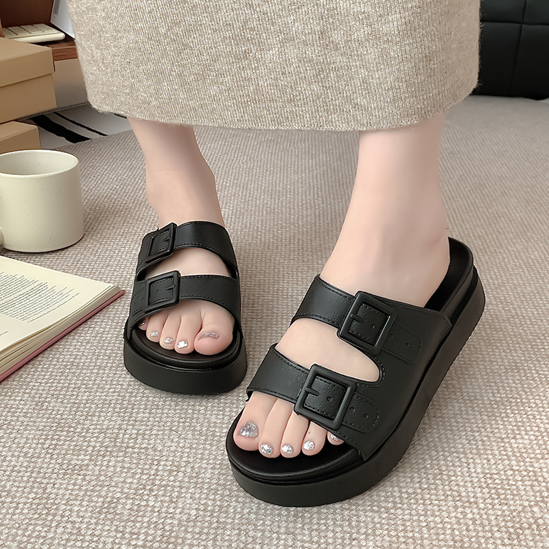 2025 nuevas zapatillas de verano para mujeres de comercio exterior transfronterizo zapatillas de playa casuales de moda