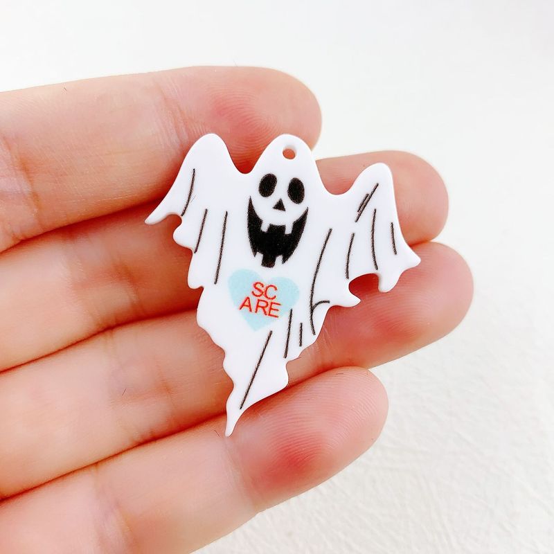 クロスボーダーの人気アクリル両面プリントカラーゴーストハロウィンシリーズはDIYアクセサリーのペンダントを飾ります。|undefined
