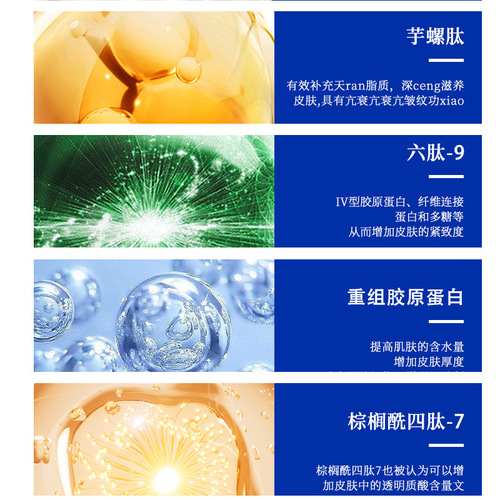 Polypeptide Time Anti-Wrinkle Cream Anti-wrinkle Firming Repair Fine Lines Moisturizing Rejuvenation Beauty Salon Human Source Restructured Collagen Cream