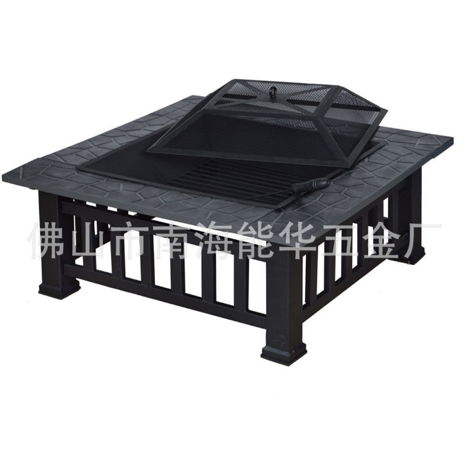 Directo de fábrica al aire libre cuadrado estufa de barbacoa brasero de carbón barbacoa hogar Parrilla de barbacoa interior al por mayor