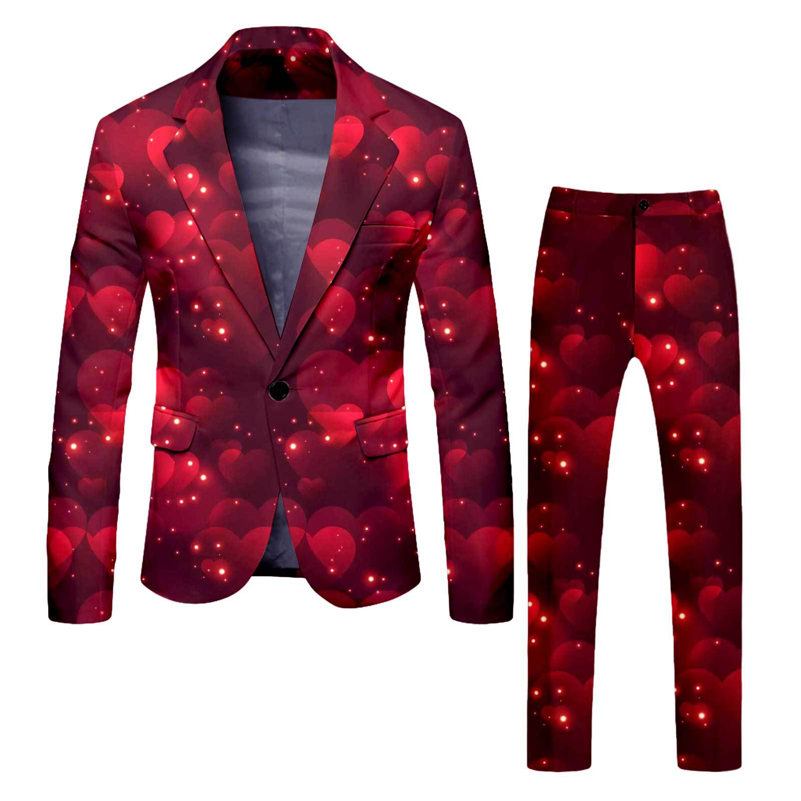 Serie del día de San Valentín traje de hombre transfronterizo traje ligero negocio diario abrigo a juego ropa de hombre fuente mayorista