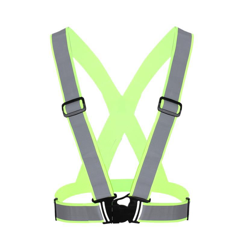 chaleco reflectante elástico chaleco reflectante chaleco de seguridad ropa de protección para montar correr cinturón reflectante automóvil