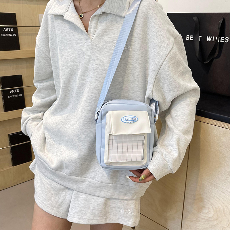 Coreana lindos bolsos transparentes mujeres 2024 nuevo tipo de bolsos portátiles versátiles para teléfonos móviles bolsos de hombro para estudiantes