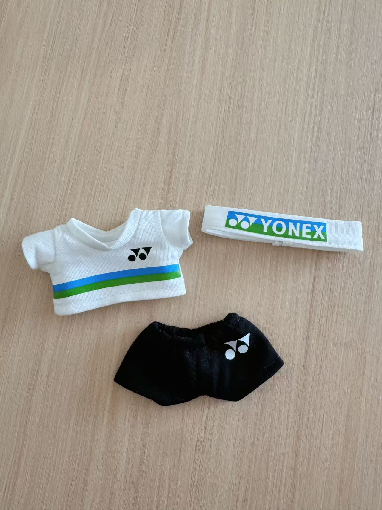 (Badminton Set) LABUBU17cm ropa de bebé una segunda y tercera generación de ropa deportiva YONEX universal
