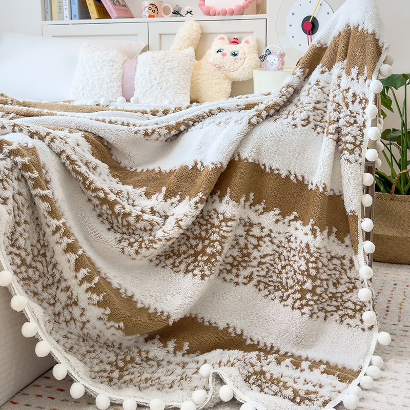Inswind catiónico mantas mantas de sofá mantas Jacquard mantas de oficina siesta mantas de aire acondicionado mantas mantas de lana de coral mantas mantas mantas