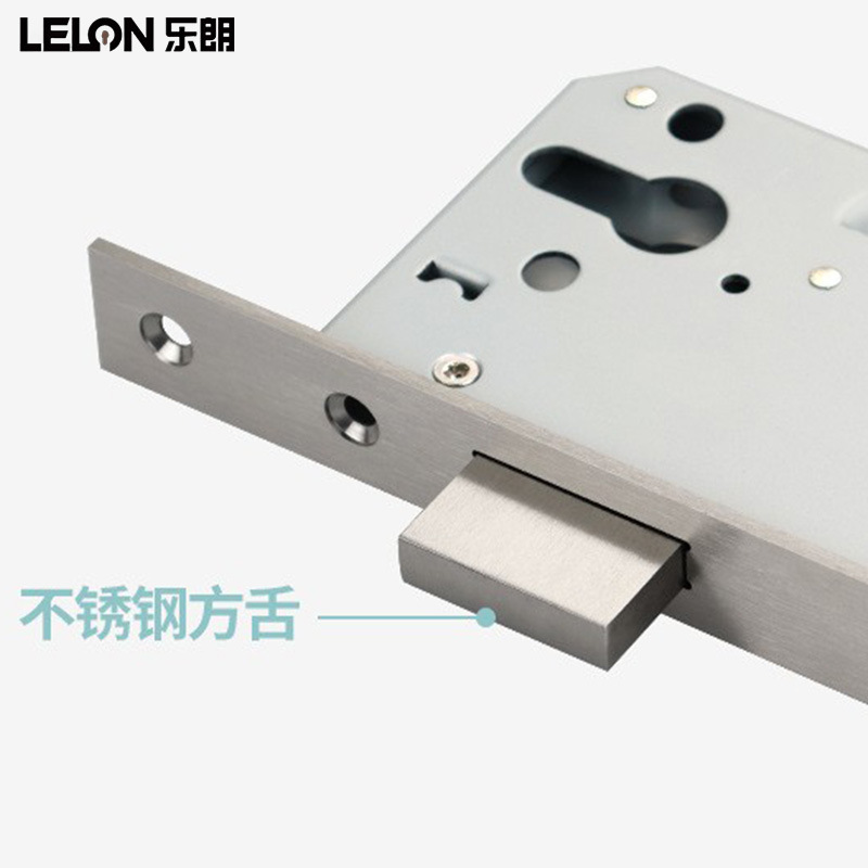 Cuerpo de cerradura de puerta de pozo de tubo de incendio de acero inoxidable 304 personalizado Cuerpo de cerradura de fuego de canal certificado CE Cuerpo de cerradura de lengüeta cuadrada única estándar europea