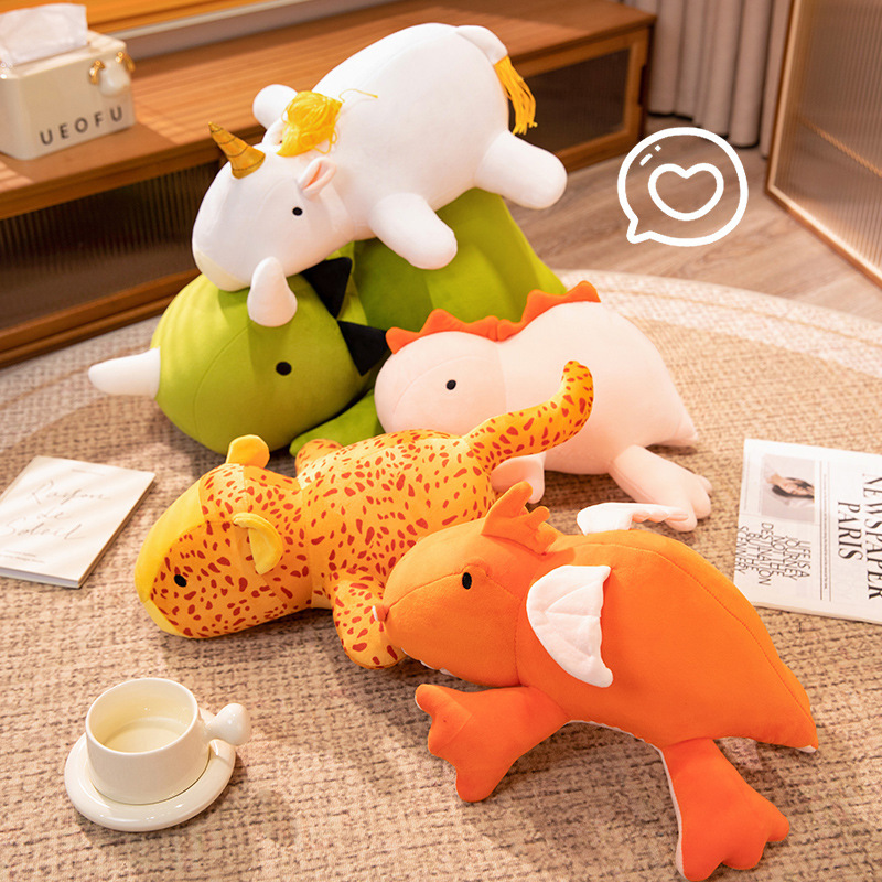 Cross-Border Hot Selling Dinosaur Weighted Plush Leopard Doll Unicorn Dinosaur Plush Toy Cross-Border Hot Selling Dinosaur Weighted Plush Leopard Doll Unicorn Dinosaur Plush Toy