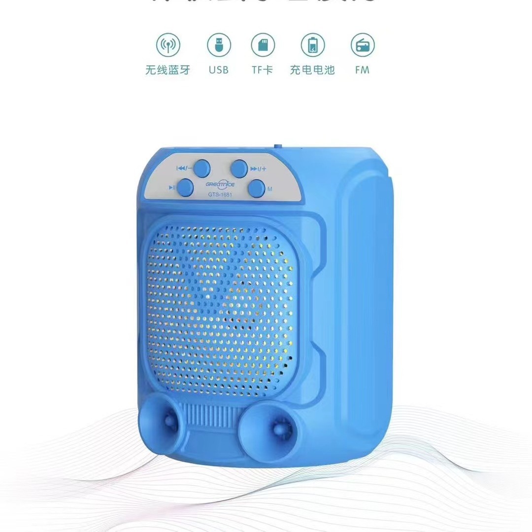 Altavoz Bluetooth portátil GTS-1681 de 4 pulgadas, serie GTS, fabricante directo para exteriores