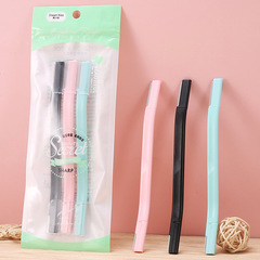 Double-headed eyebrow trimmer, macro coarse mesh eyebrow shaver blade, electric eyebrow shaver cross-border tool for beginners