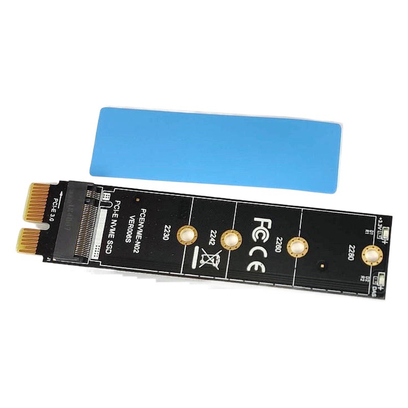 PCIE a M.2NVME/NGFF Tarjeta de adaptador de disco doble de alta velocidad computadora de escritorio SSD tarjeta de expansión de disco de estado sólido