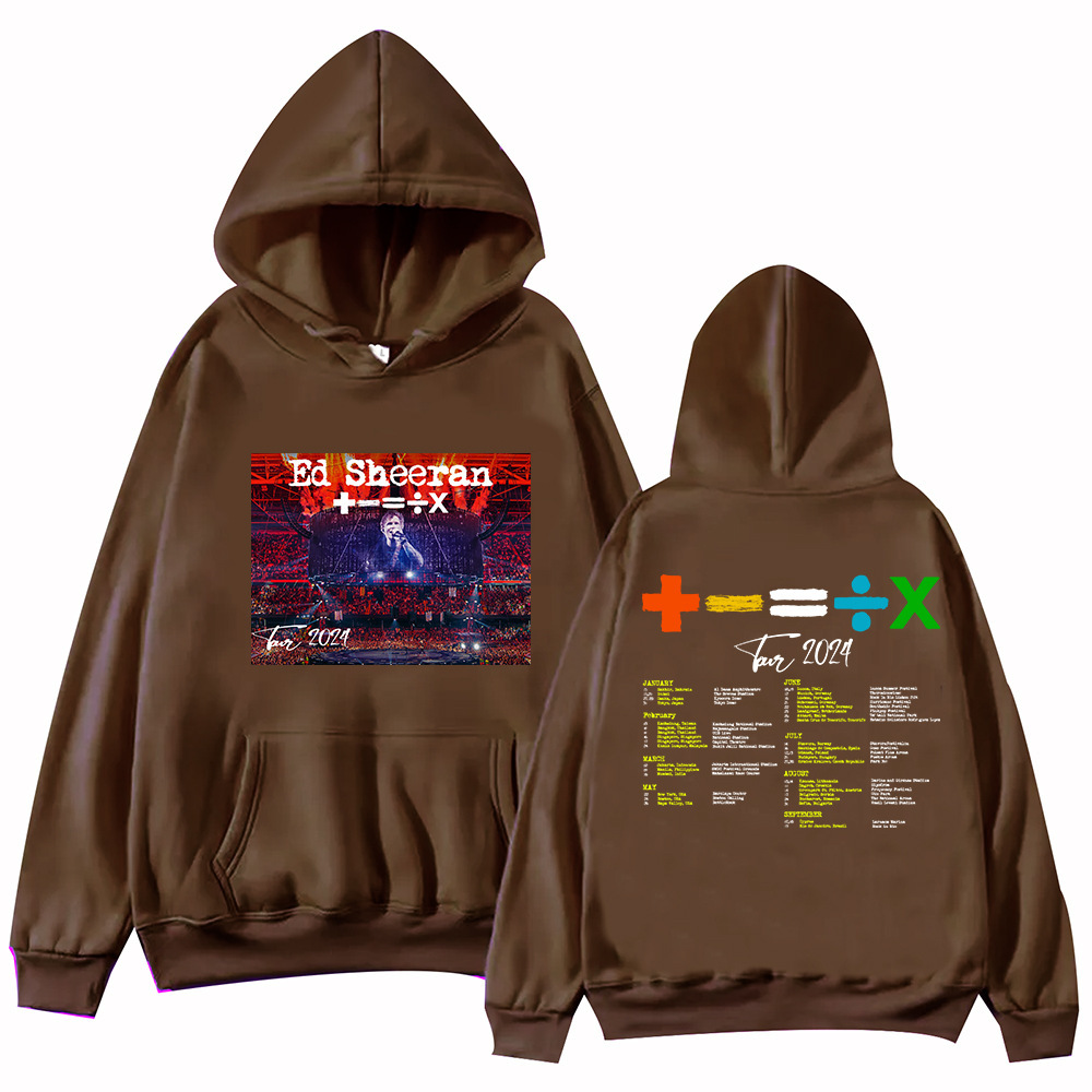 Ed Sheeran Tour 2024 sudadera conmemorativa Harajuku sudadera regalo para los fanáticos