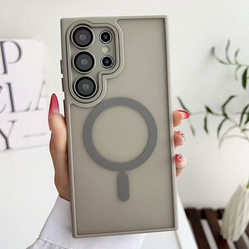 Samsung S25Ultra Phone Case for Japan and Korea Skin Sense Magnetic Charging with Lens Film S24Plus Frosted s23 Samsung S25Ultra Phone Case for Japan and Korea Skin Sense Magnetic Charging with Lens Film S24Plus Frosted s23