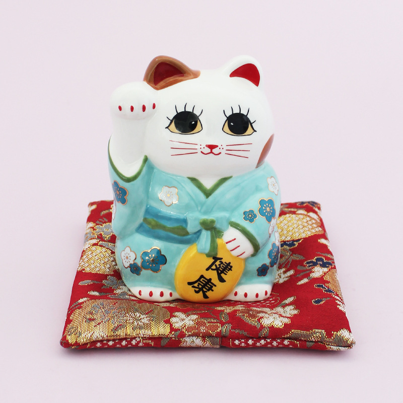 Estilo japonés Lucky Cat coche decoración creativa Maullido apertura regalo entrada del hogar sala de estar decoración de escritorio