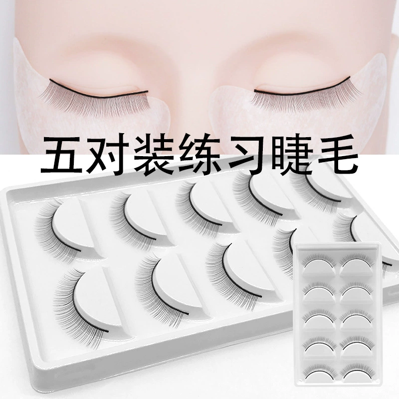 Comfortable practice, false eyelashes, 5 pair, natural makeup, (Physicals)