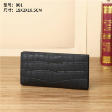 新款真皮男包手拿包里外鳄鱼肚皮长款无拼接钱包多卡位商务西装夹