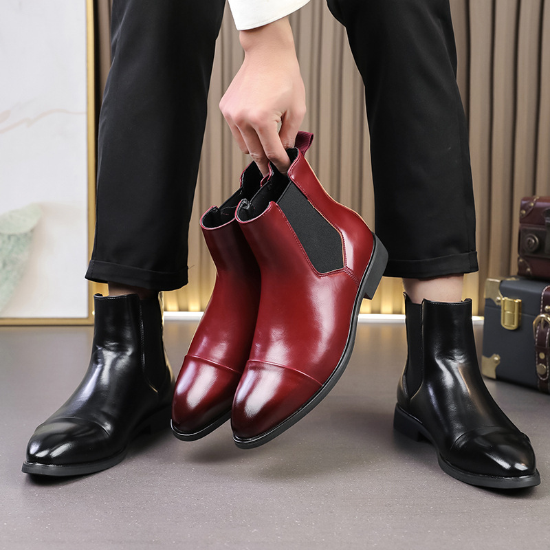 Transfronterizo de manga de hombre 2024, otoño y invierno, nuevas botas Chelsea de hombre 38 - 46 botas de hombre