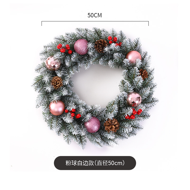 Decoración de Navidad Garland ratán 40/50/60cm decoración de Navidad Garland decoración escena diseño