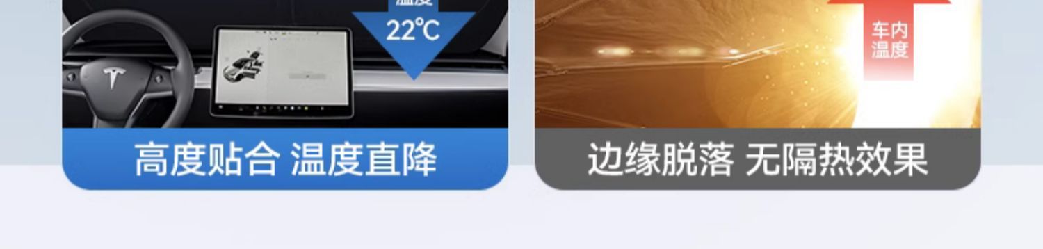 [Premium Selection] Suitable for Tesla Car Accessories Model Y/3 Car Sunshade, Sun Protection Front Windshield Sunshade Curtain