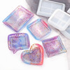 Epoxy resin, glue, square crystal, accessory, decorations, silicone mold, handmade, mirror effect