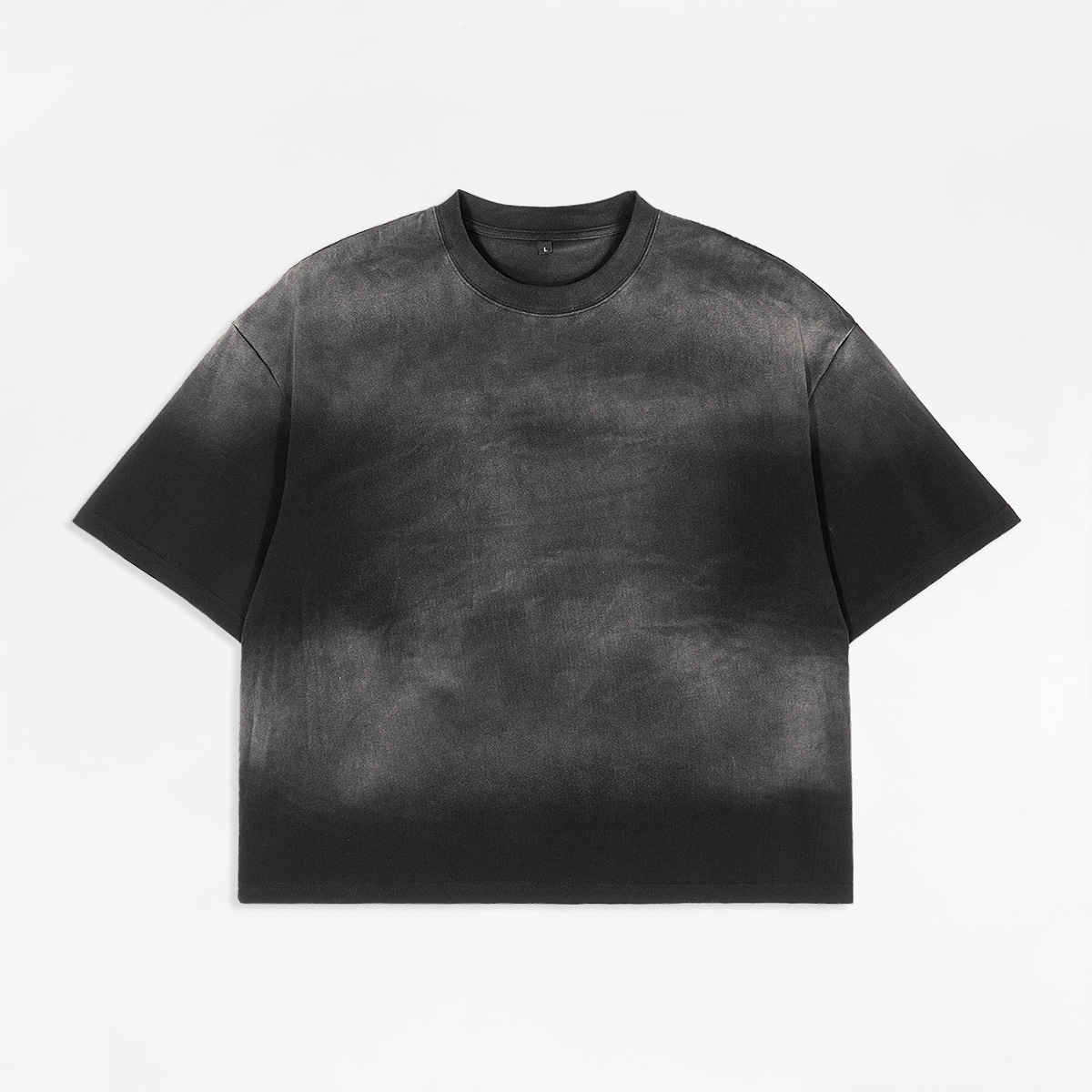 ETAI Hombre| Marca de tendencia transfronteriza pesada boxy camiseta de manga corta para hombres pulverizada gran tamaño corto ancho hombre algodón de manga corta image 7